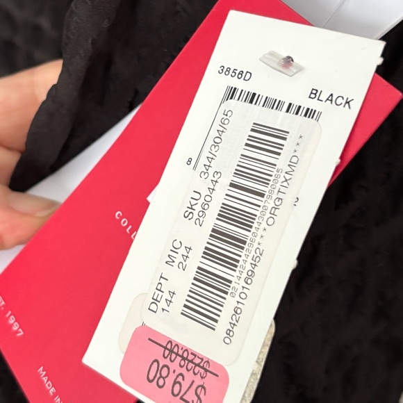 Funky Artsy Elegant Black Textured Dress - Picture 9 of 9